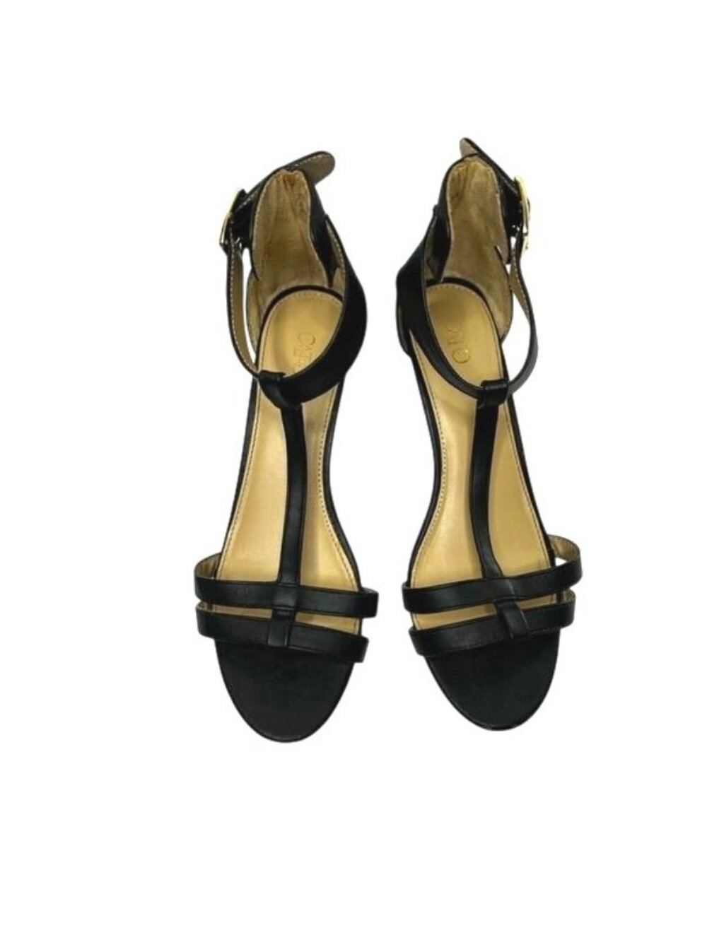 CATO Black Strappy Heels Size 8 Open Toe Ankle Strap Stiletto Sandals - Picture 6 of 11